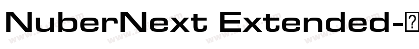 NuberNext Extended字体转换